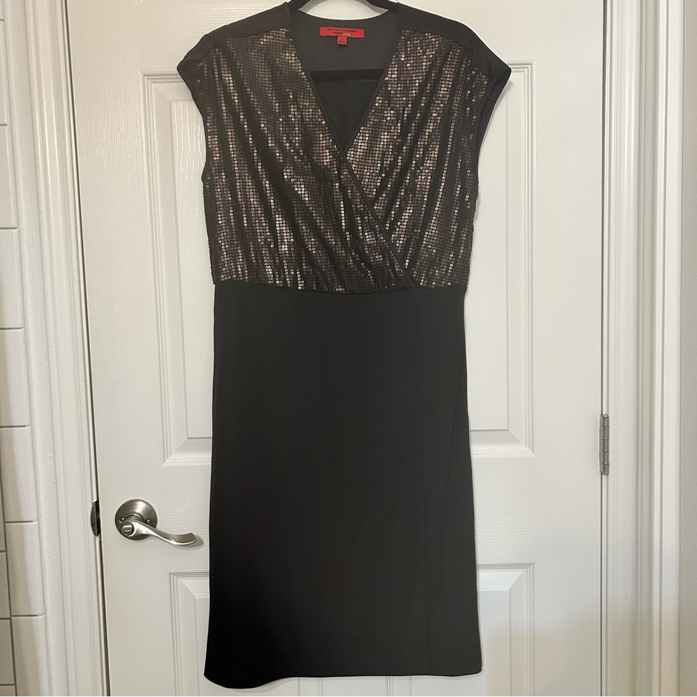 Designer Narciso Rodriguez Black Sequin Dress Medium